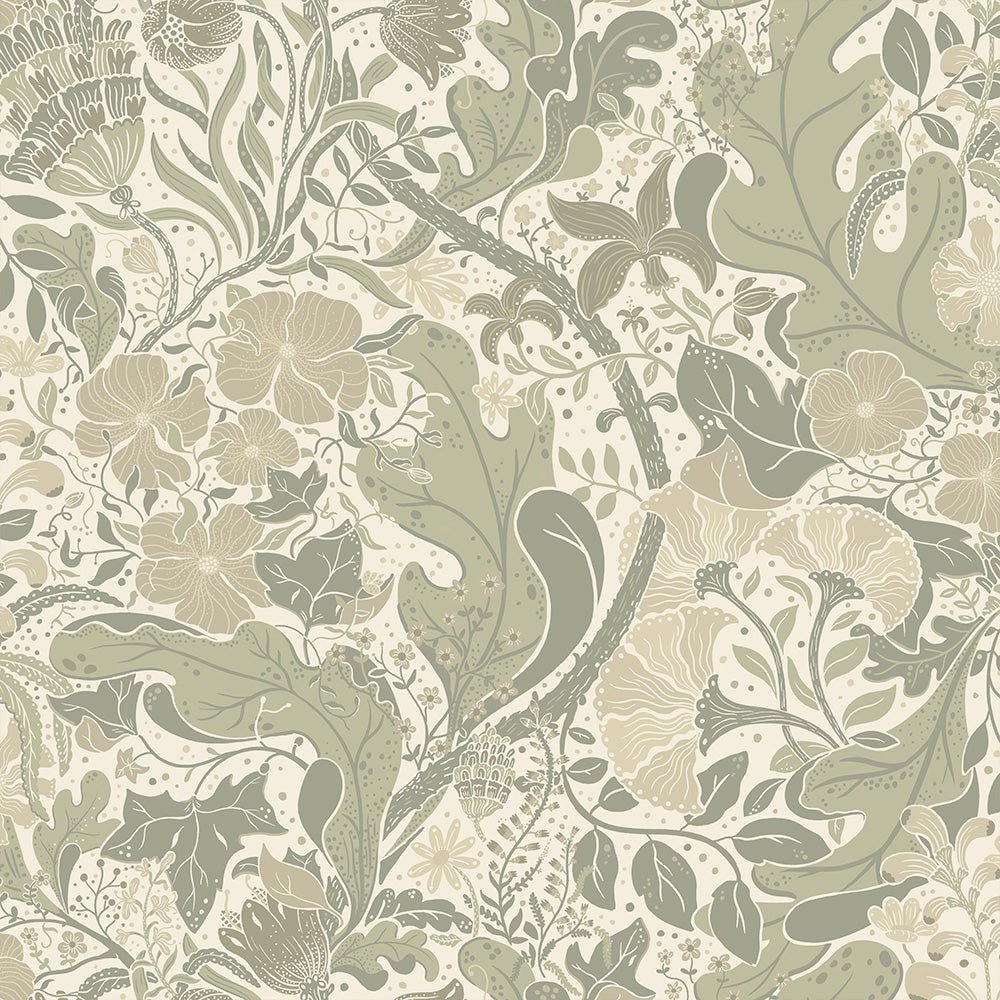 Elise Wallpaper - Cream - Midbec - 83105 - Premier Wallcovering