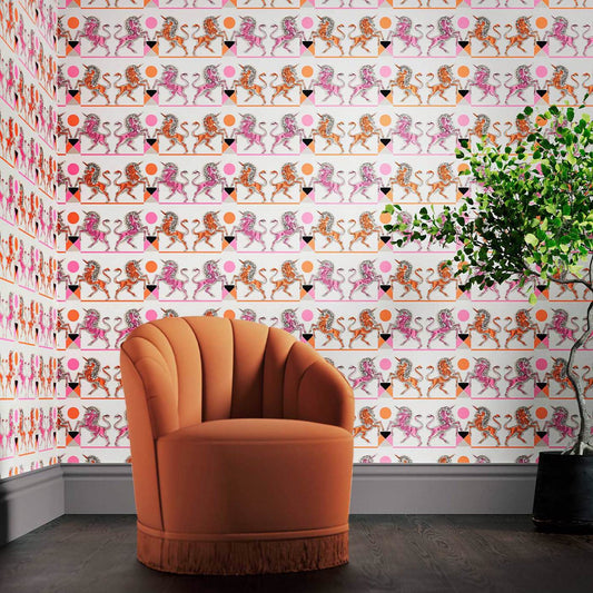 Elixir of Life Wallpaper - Sherbet - 510002 - Morris & Co - Premier Wallcovering