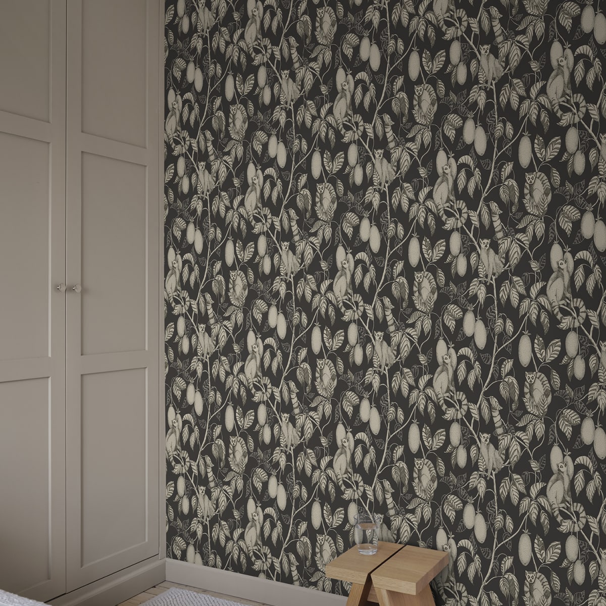 Elliot Wallpaper - Graphite - Sandberg - S10631 - Premier Wallcovering