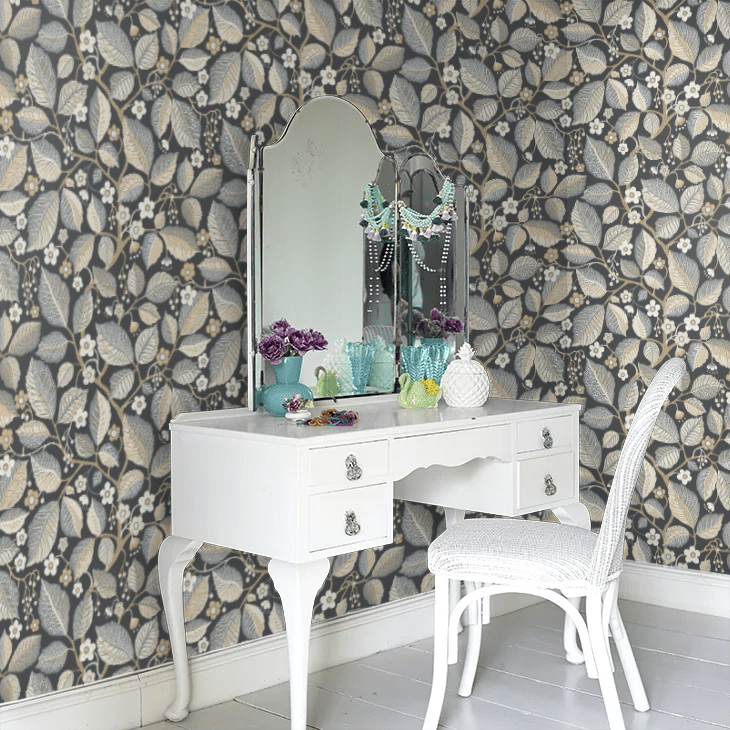 Elm Tree Wallpaper - Charcoal - Boråstapeter - 7786 - Premier Wallcovering