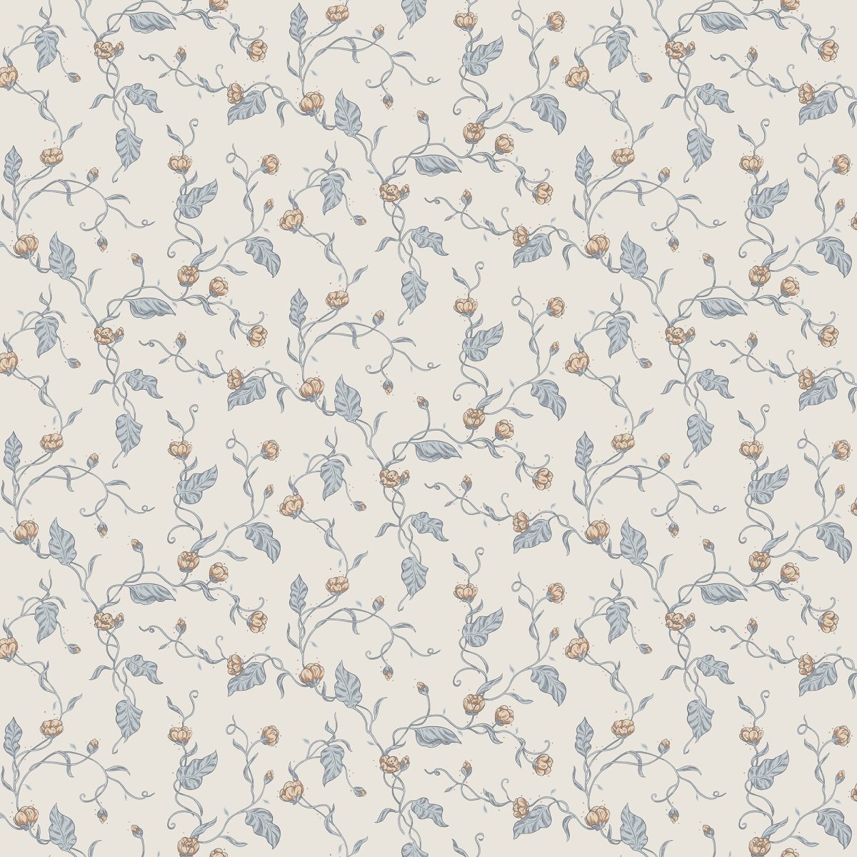 Elmire Wallpaper - Soft Blue - Sandberg - S10148 - Premier Wallcovering