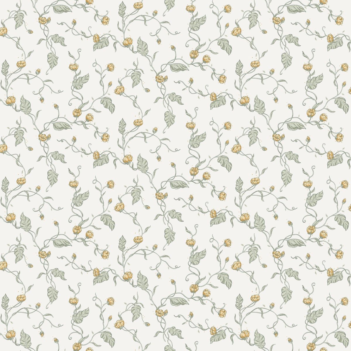 Elmire Wallpaper - Spring Green - Sandberg - S10147 - Premier Wallcovering