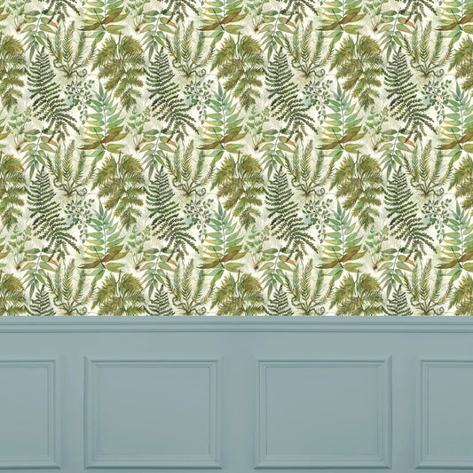 Elowen Wallpaper - Linen - Voyage Maison - ELOWEN/WPO/LIN - Premier Wallcovering