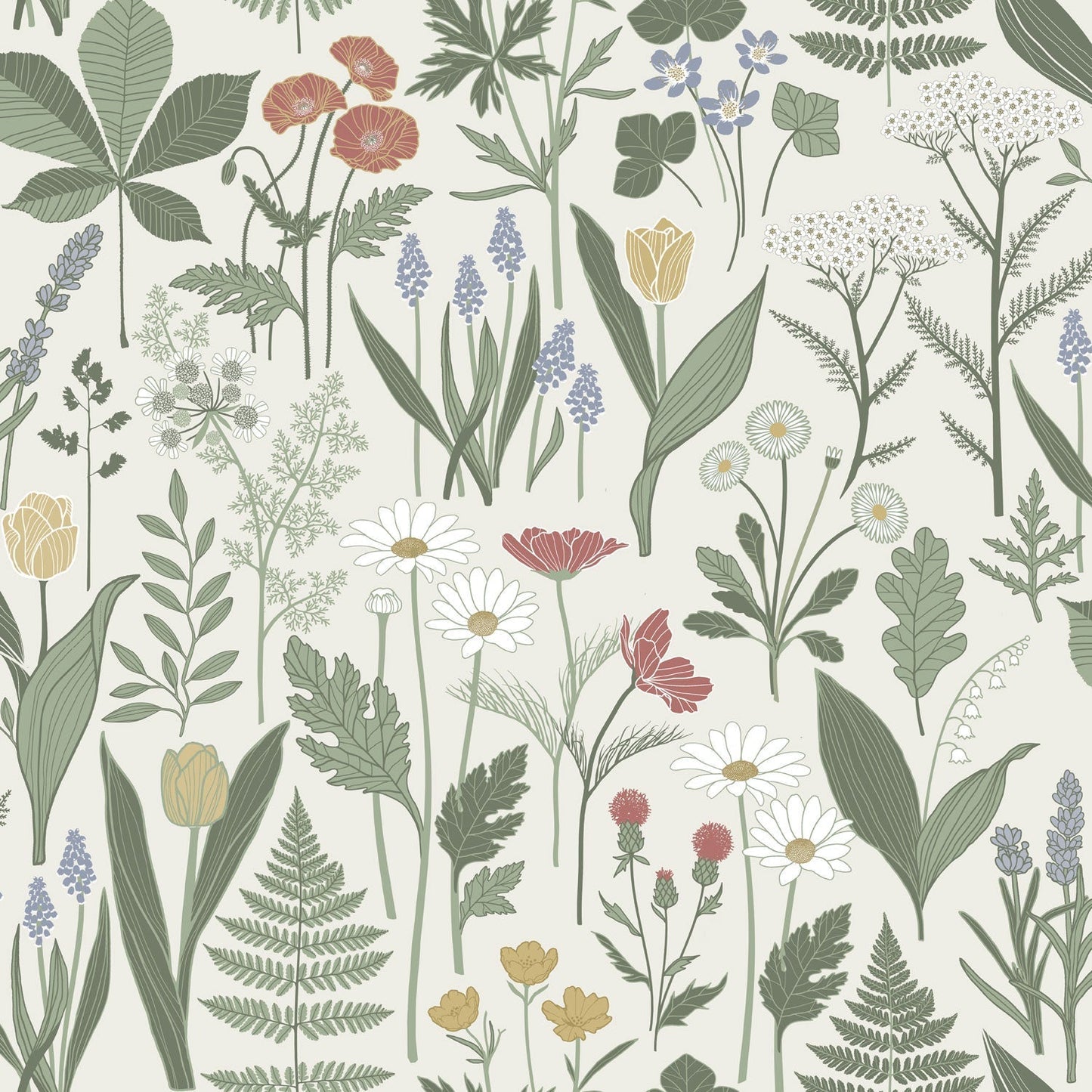 Elsa Wallpaper - Multi - Midbec - 92101 - Premier Wallcovering