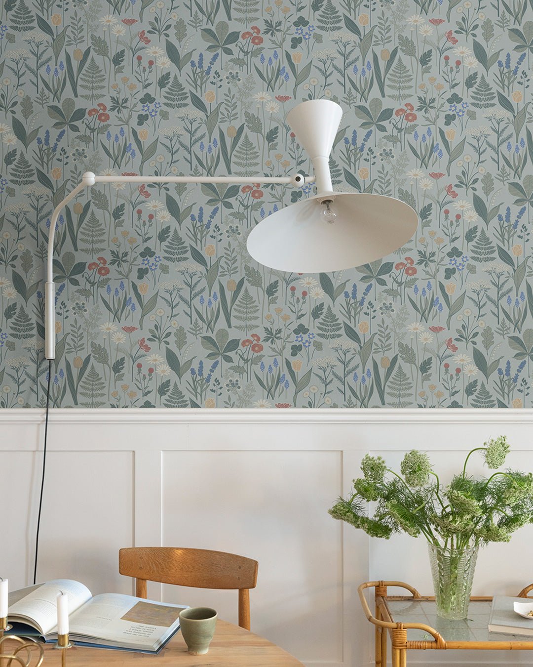 Elsa Wallpaper - Light Blue - Midbec - 92104 - Premier Wallcovering