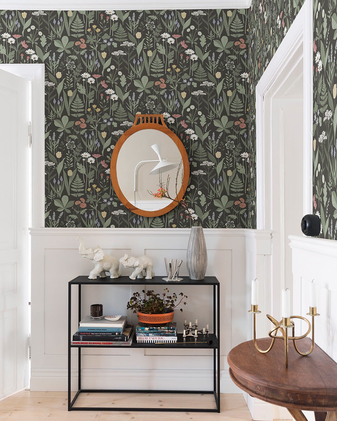 Elsa Wallpaper - Black - Midbec - 92103 - Premier Wallcovering