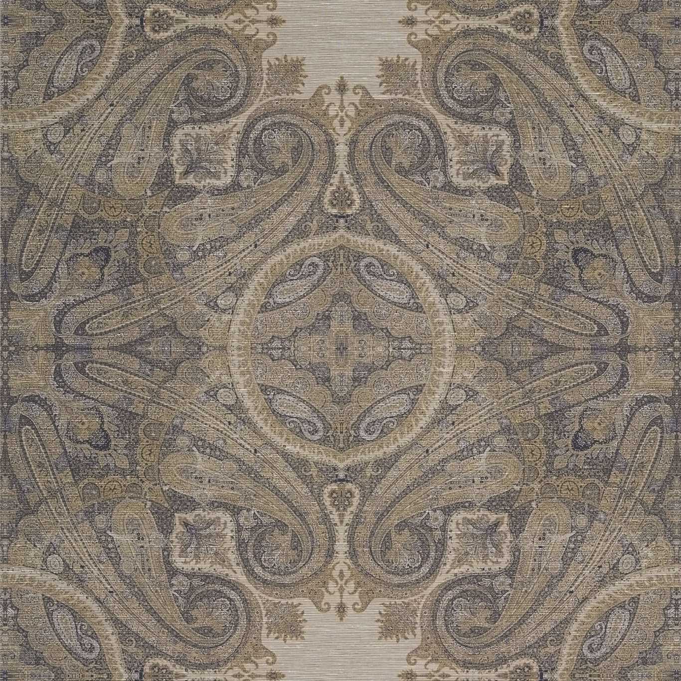Elswick Paisley Wallpaper - Blue Umber - ZKEM312645 - Zoffany - Premier Wallcovering