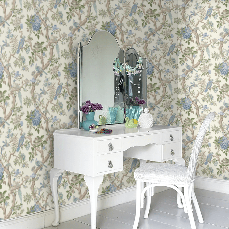Eltham Wallpaper - Blue - GP & J Baker - BW45094/1 - Premier Wallcovering