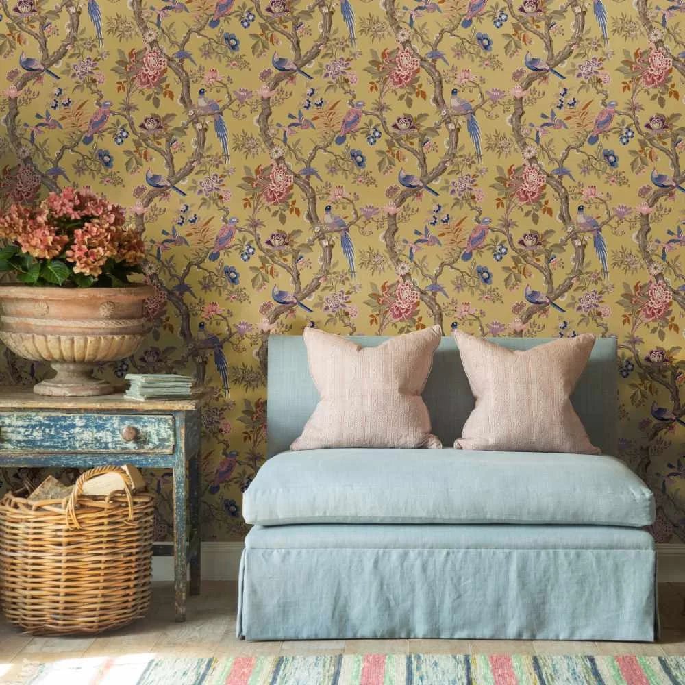 Eltham Wallpaper - Ochre - GP & J Baker - BW45094/7 - Premier Wallcovering