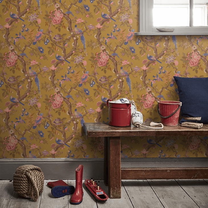 Eltham Wallpaper - Ochre - GP & J Baker - BW45094/7 - Premier Wallcovering