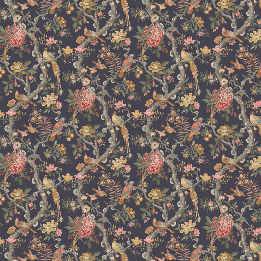 Eltham Wallpaper - Charcoal/ Jewel - GP & J Baker - BW45094/8 - Premier Wallcovering