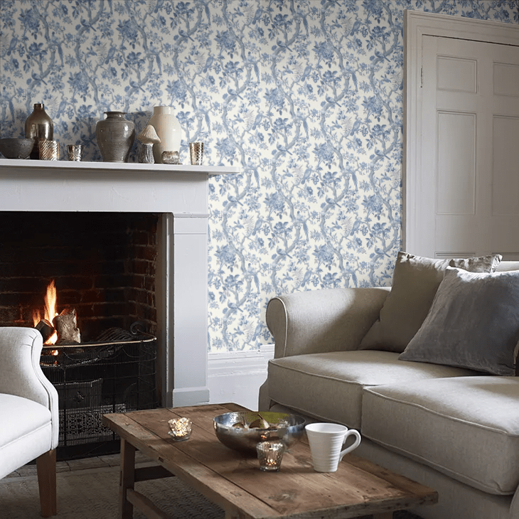 Eltham Wallpaper - Indigo - GP & J Baker - BW45094/5 - Premier Wallcovering