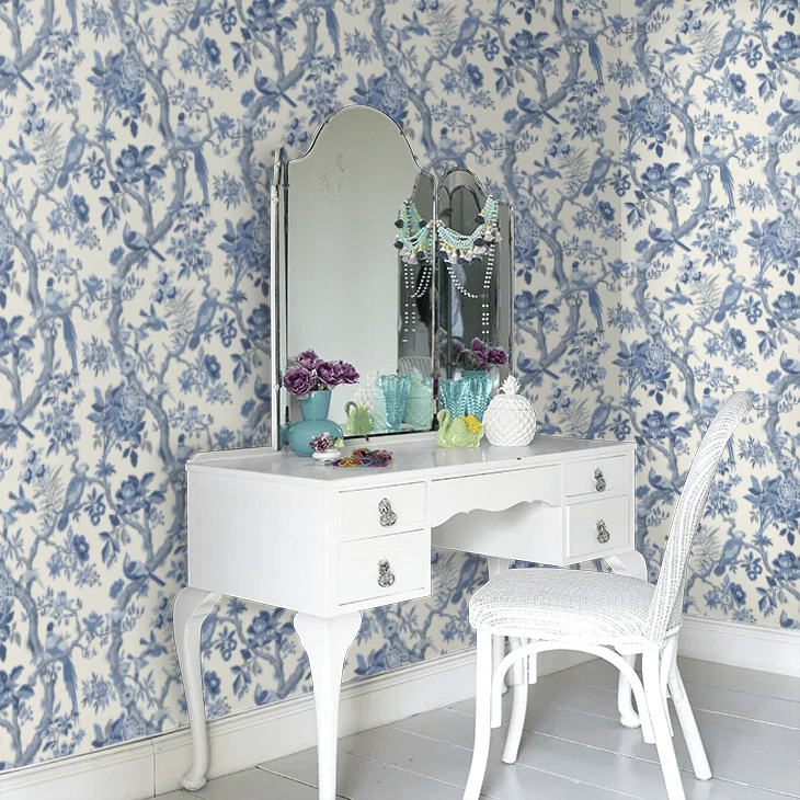 Eltham Wallpaper - Indigo - GP & J Baker - BW45094/5 - Premier Wallcovering