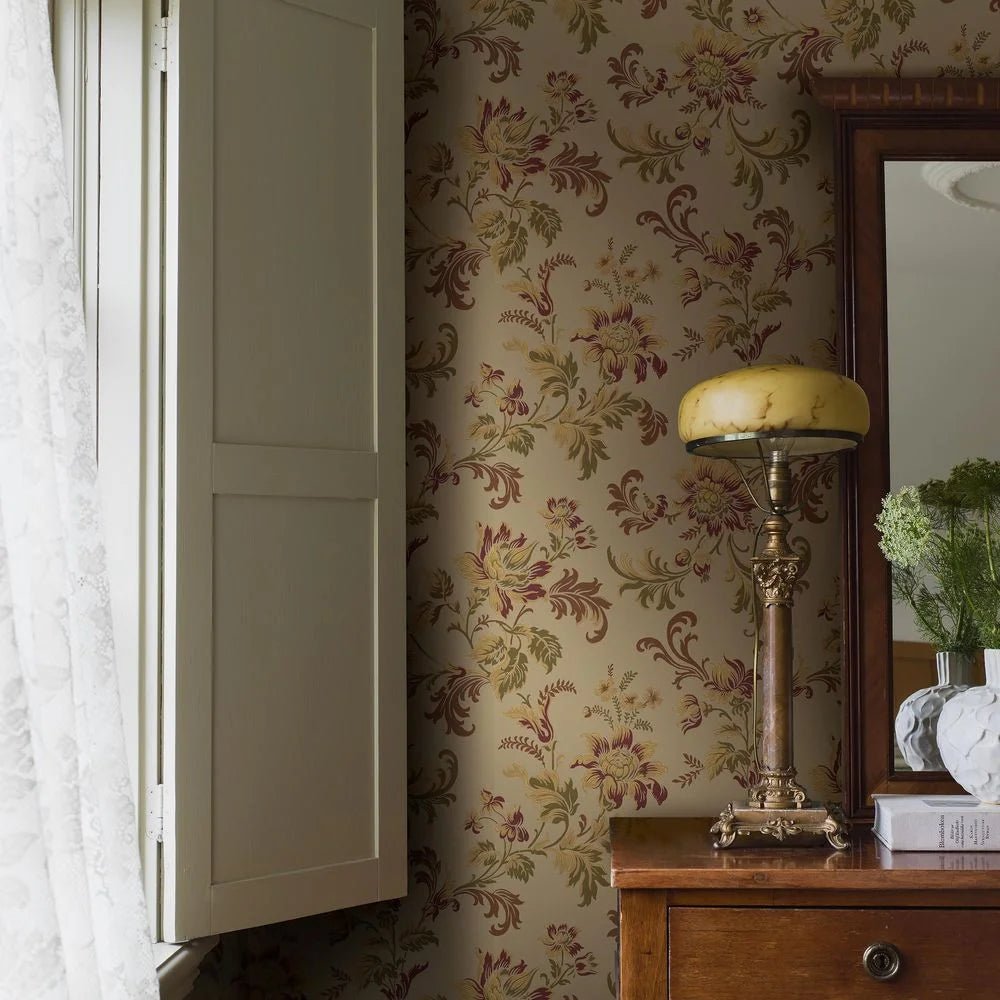 Elvira Wallpaper - Beige - Boråstapeter - 8065 - Premier Wallcovering