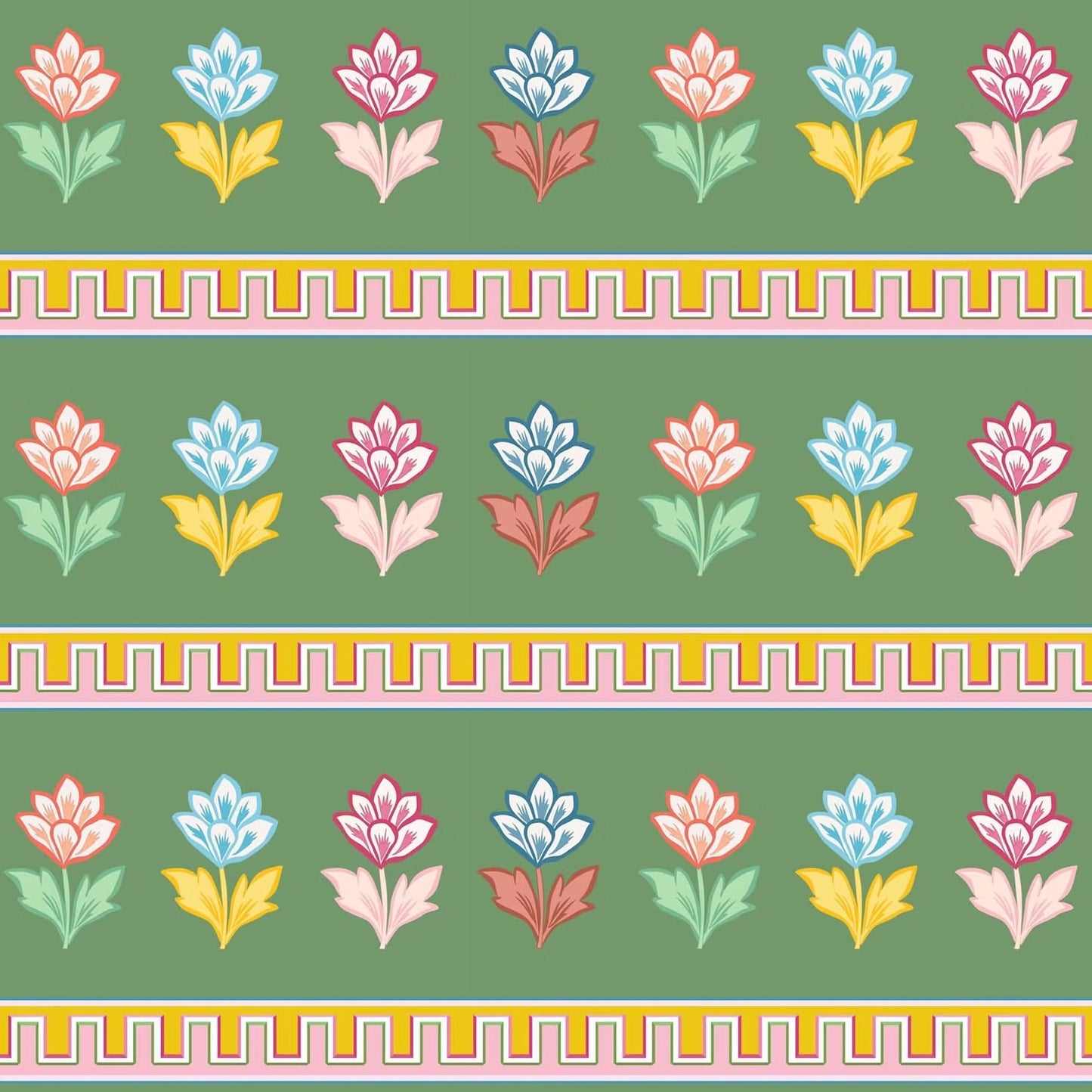 Elysium Wallpaper - Green - Ottoline - W/ELY/101/2 - Premier Wallcovering