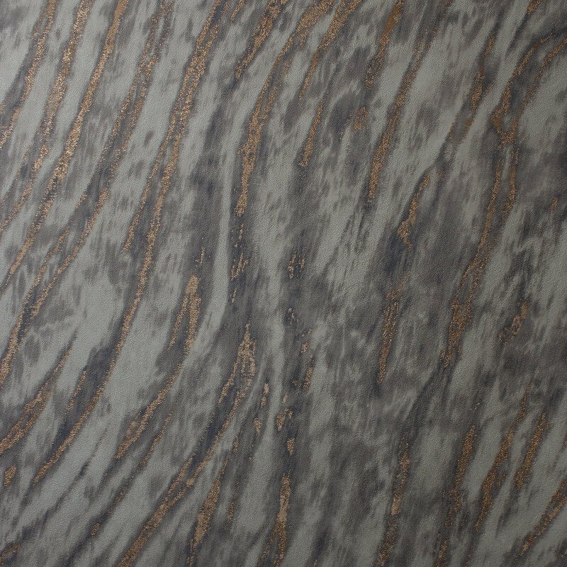 Ember Abstract Fur Effect Metallic Wallpaper - Smoke - Crown - M1863 - Premier Wallcovering