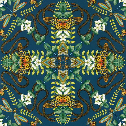 Emerald Forest Wallpaper - Smoke - Clarke & Clarke - W0129/04 - Premier Wallcovering