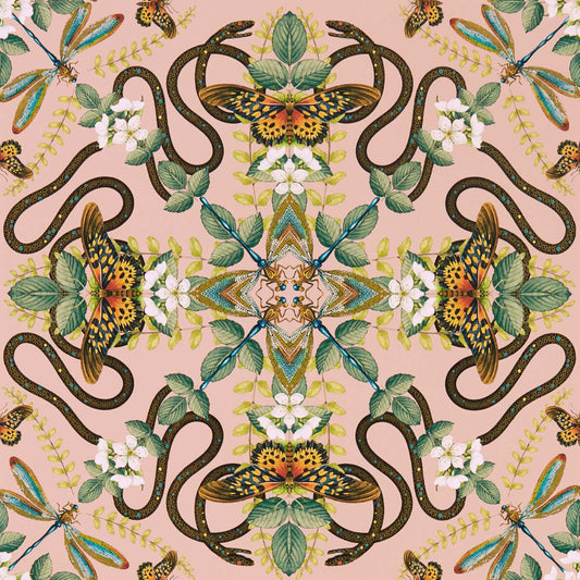 Emerald Forest Wallpaper - Blush - Clarke & Clarke - W0129/01 - Premier Wallcovering