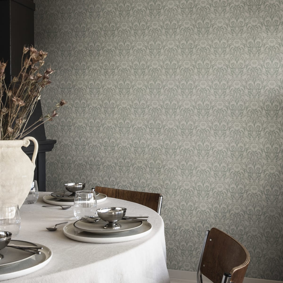 Emil Wallpaper - Garden Green - Sandberg - 835-48 - Premier Wallcovering