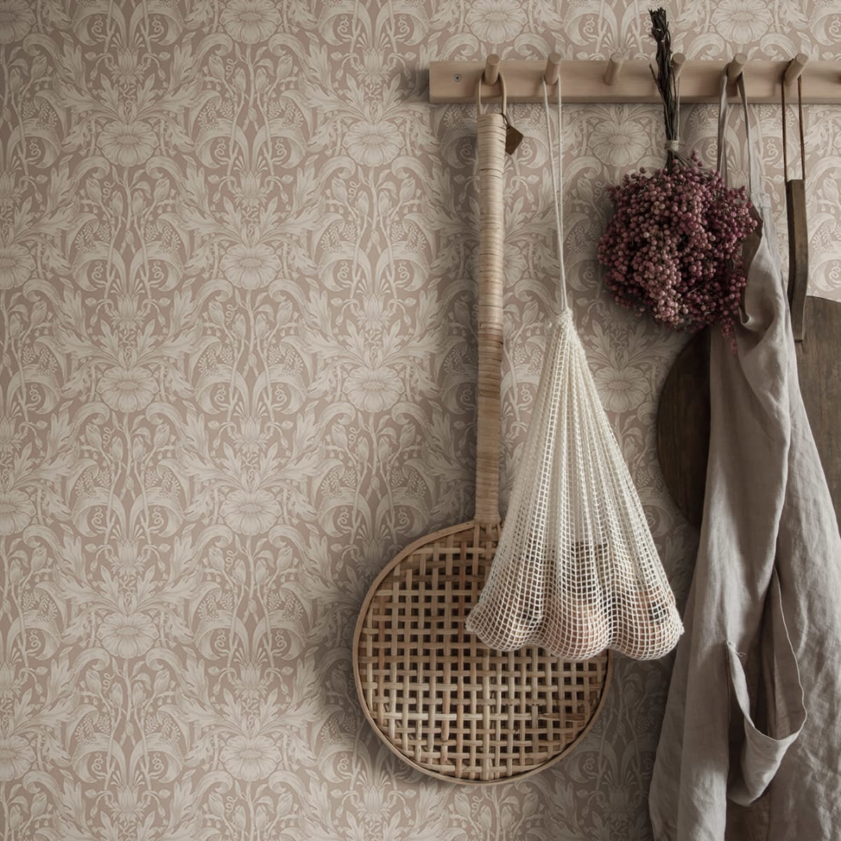 Emil Wallpaper - Blush - Sandberg - 835-24 - Premier Wallcovering