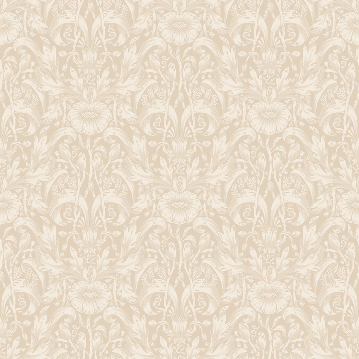 Emil Wallpaper - Beige - Sandberg - S10570 - Premier Wallcovering