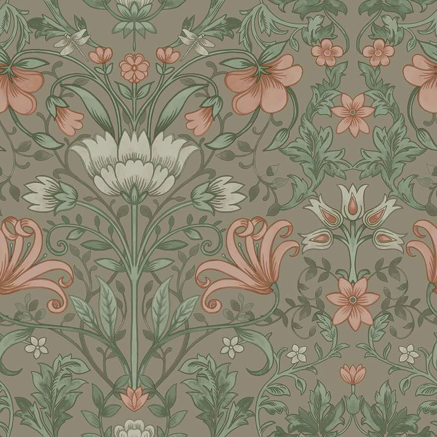 Emiliana Wallpaper - Champagne - Holden Décor - 91472 - Premier Wallcovering