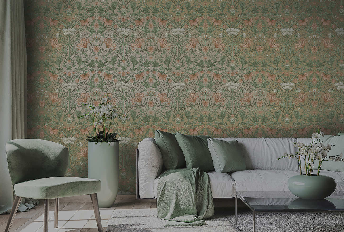Emiliana Wallpaper - Champagne - Holden Décor - 91472 - Premier Wallcovering