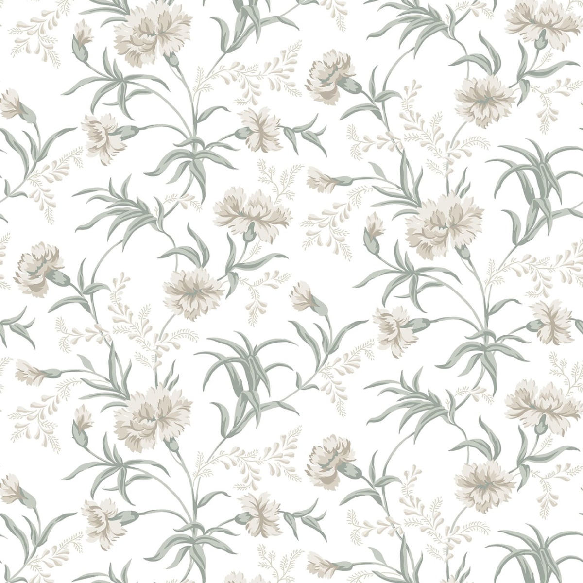 Emilie Wallpaper - Spring Green - Sandberg - 832-01 - Premier Wallcovering