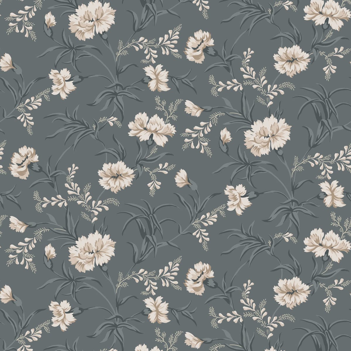 Emilie Wallpaper - Petrol - Sandberg - 832-77 - Premier Wallcovering