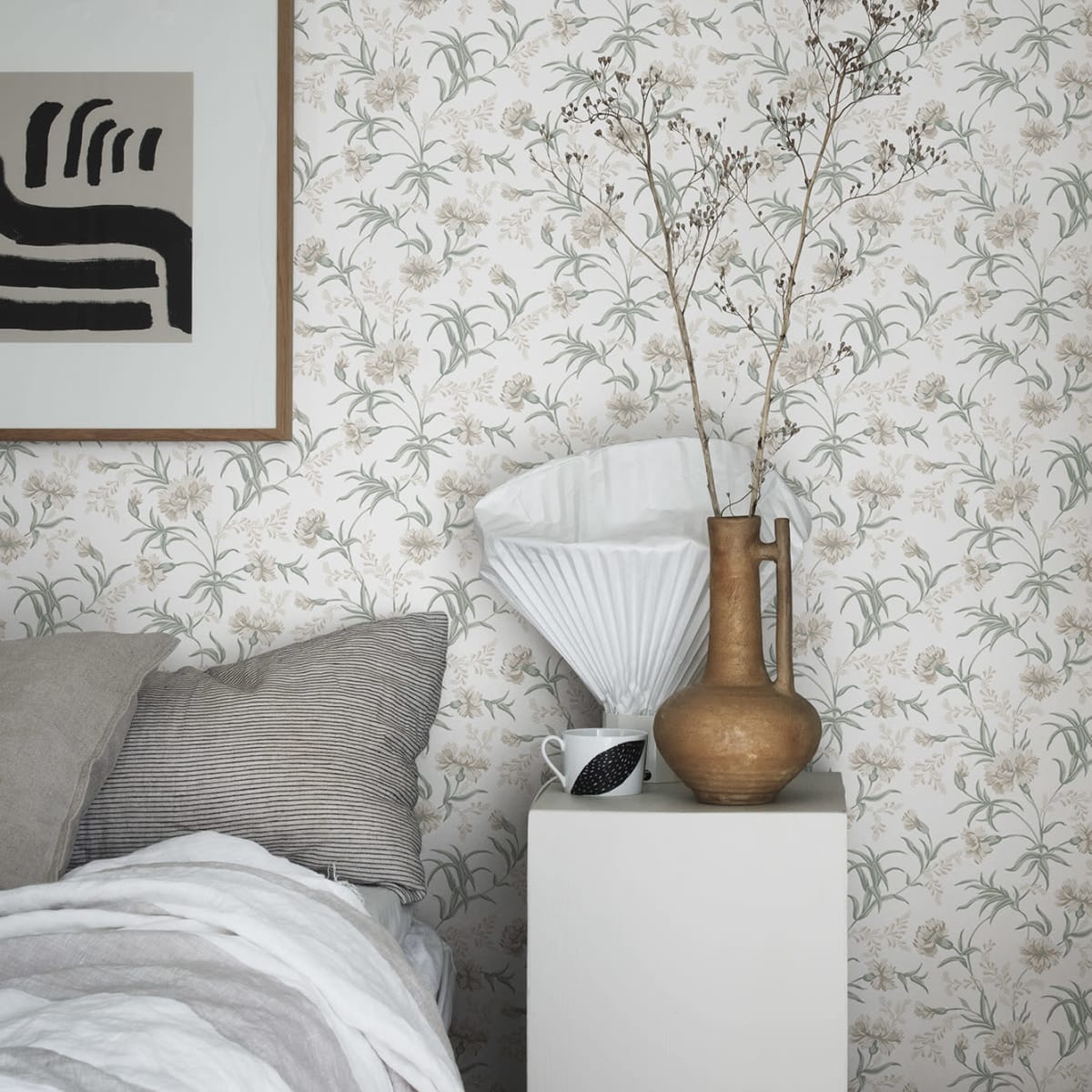 Emilie Wallpaper - Spring Green - Sandberg - 832-01 - Premier Wallcovering