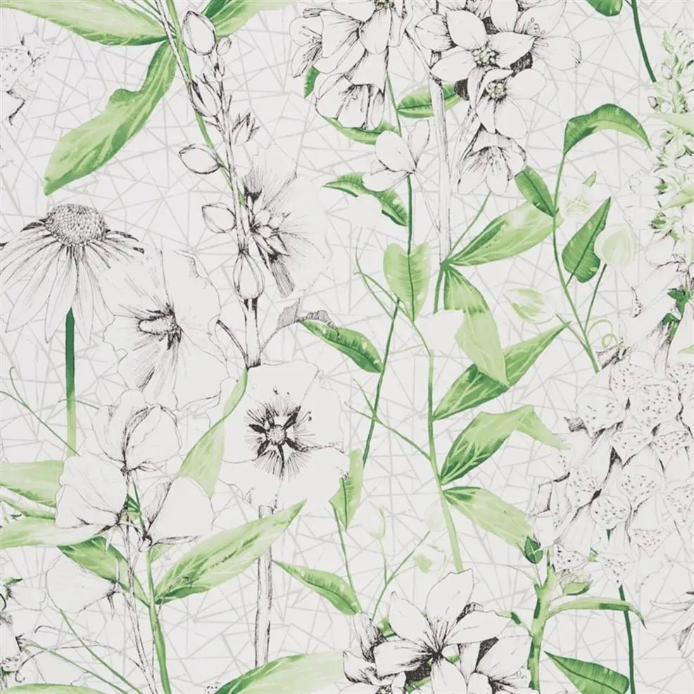 Emilie Wallpaper - Emerald - Designers Guild - PDG1050/01 - Premier Wallcovering