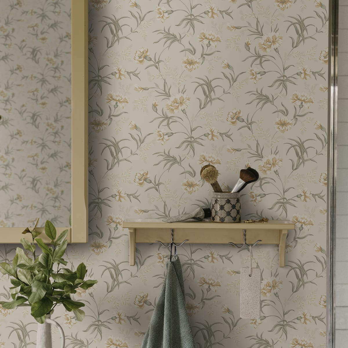 Emilie Wallpaper - Honey - Sandberg - S10562 - Premier Wallcovering