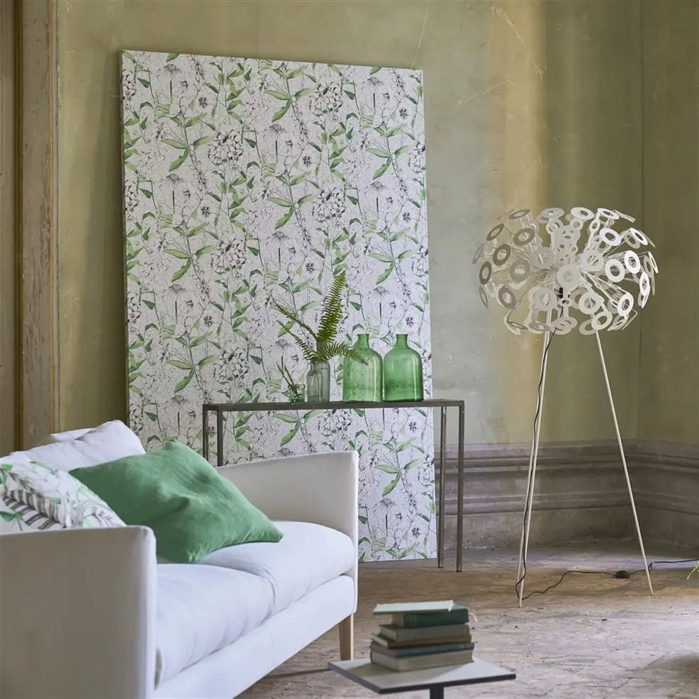 Emilie Wallpaper - Emerald - Designers Guild - PDG1050/01 - Premier Wallcovering