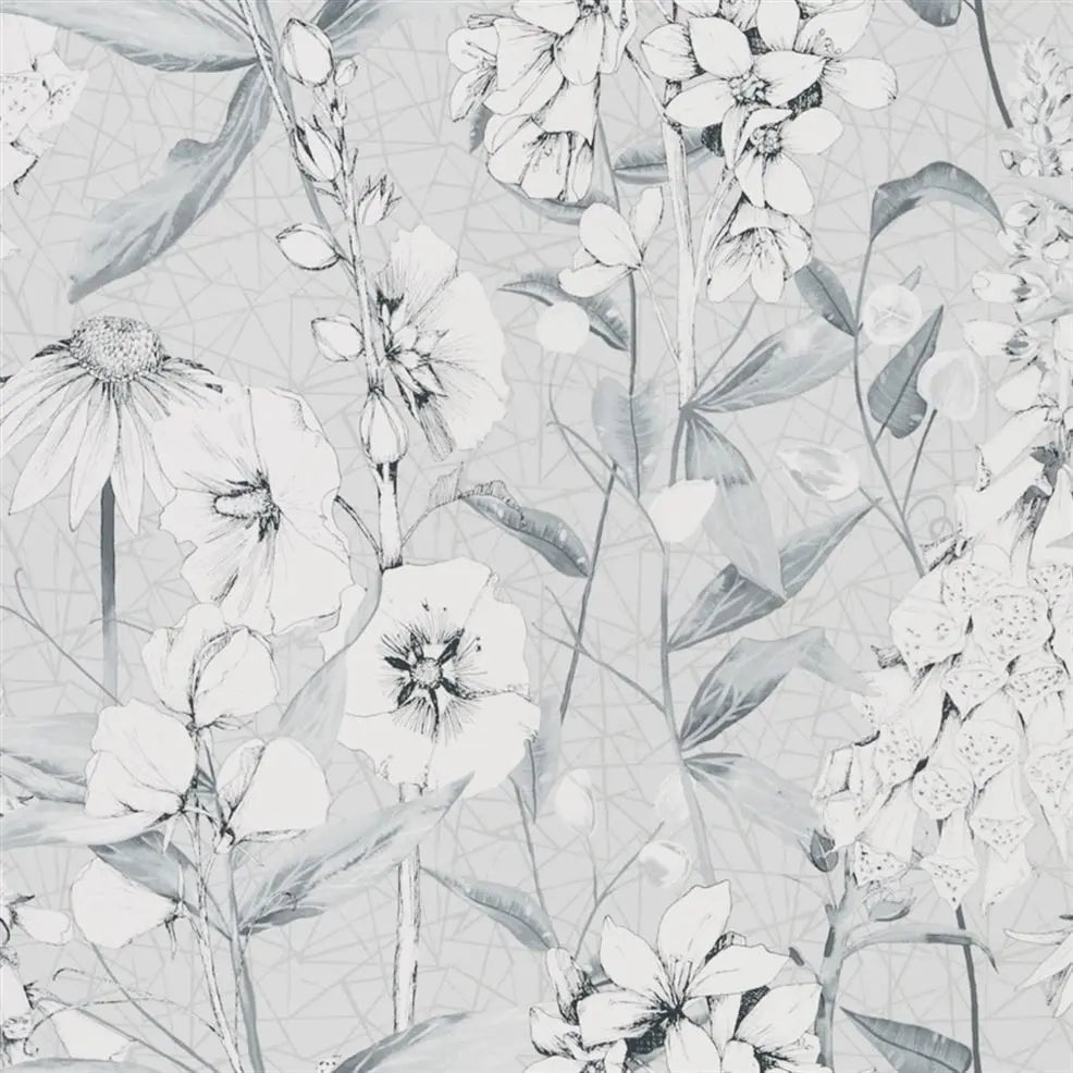 Emilie Wallpaper - Platinum - Designers Guild - PDG1050/03 - Premier Wallcovering