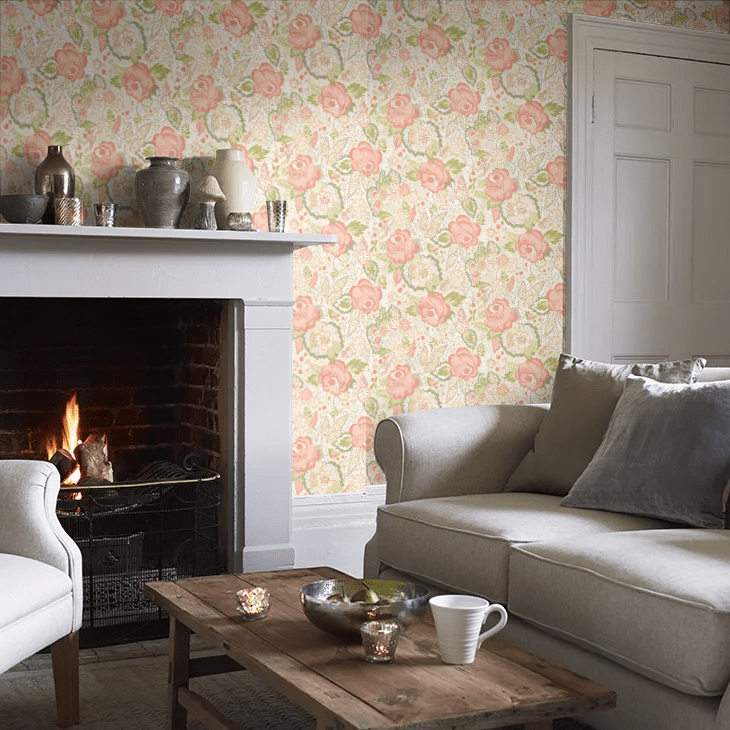 Emily Rose Wallpaper - Citrus Punch - Ohpopsi - RON50131W - Premier Wallcovering
