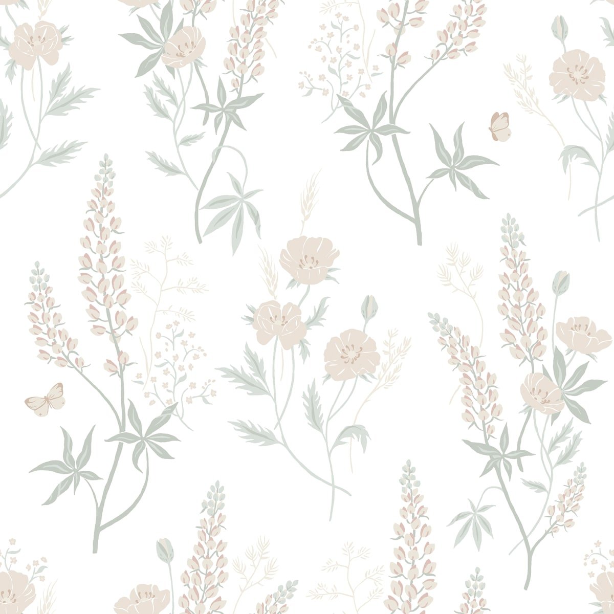 Emma Wallpaper - Pastel - Sandberg - S10183 - Premier Wallcovering