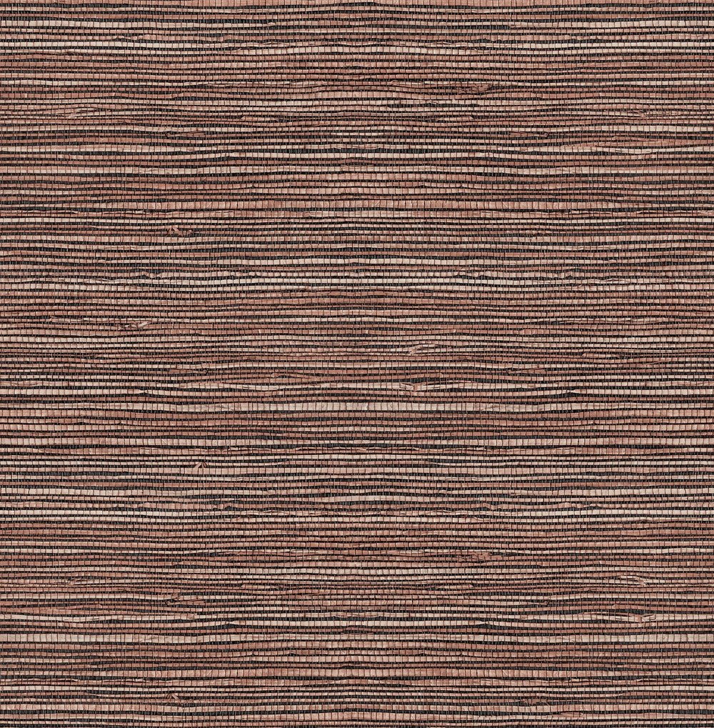 Emperor Grasscloth Wallpaper - Terracotta - Superfresco Easy - 128772 - Premier Wallcovering