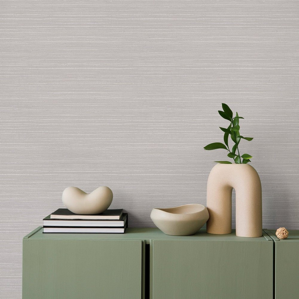 Emperor Grasscloth Wallpaper - Pearl - Superfresco Easy - 128763 - Premier Wallcovering