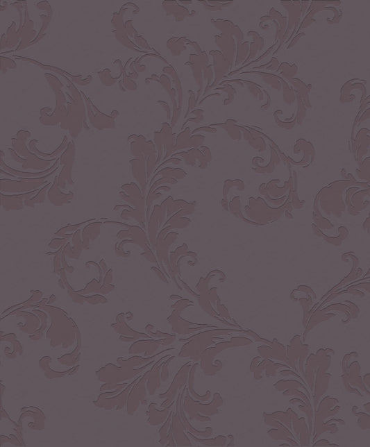 Emporium Acanthus Trail Wallpaper - Purple - Galerie - DWP0250 - 01 - Premier Wallcovering