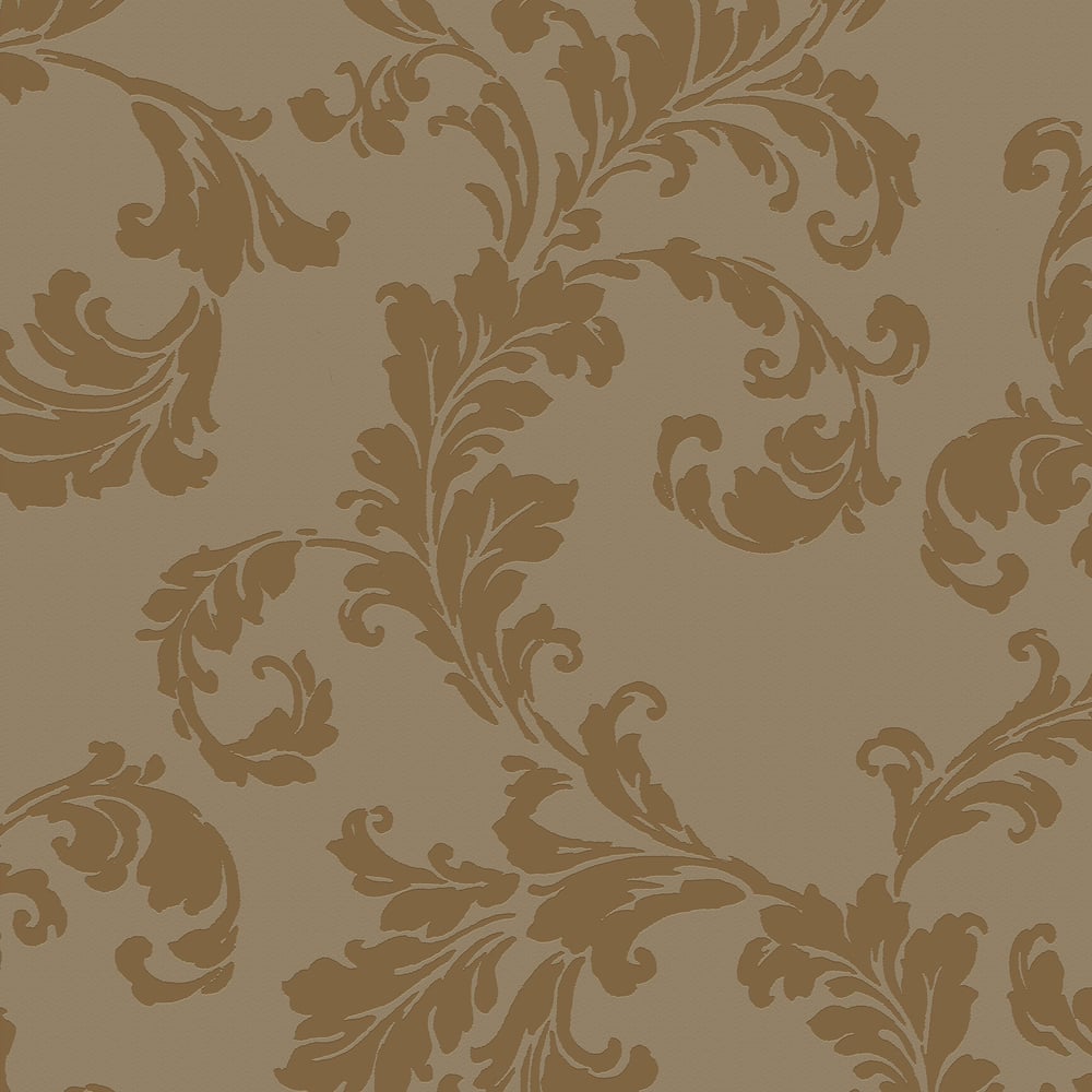 Emporium Acanthus Trail Wallpaper - Gold - Galerie - DWP0250-07 - Premier Wallcovering