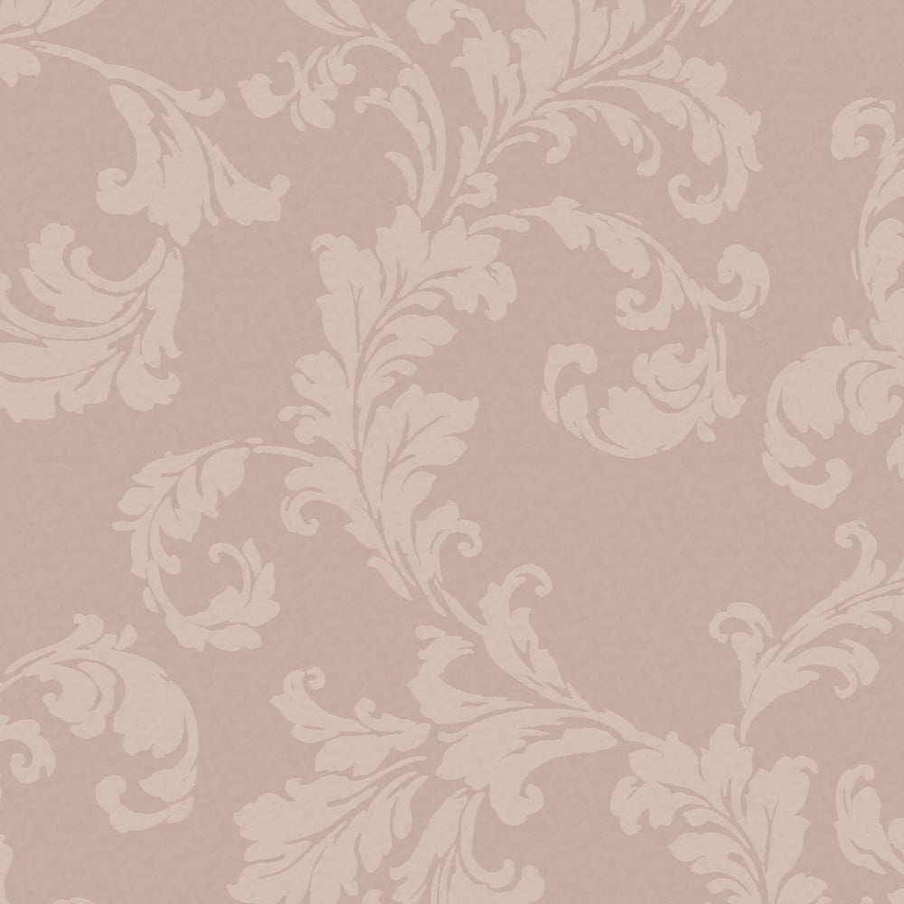 Emporium Acanthus Trail Wallpaper - Pink - Galerie - DWP0250-04 - Premier Wallcovering