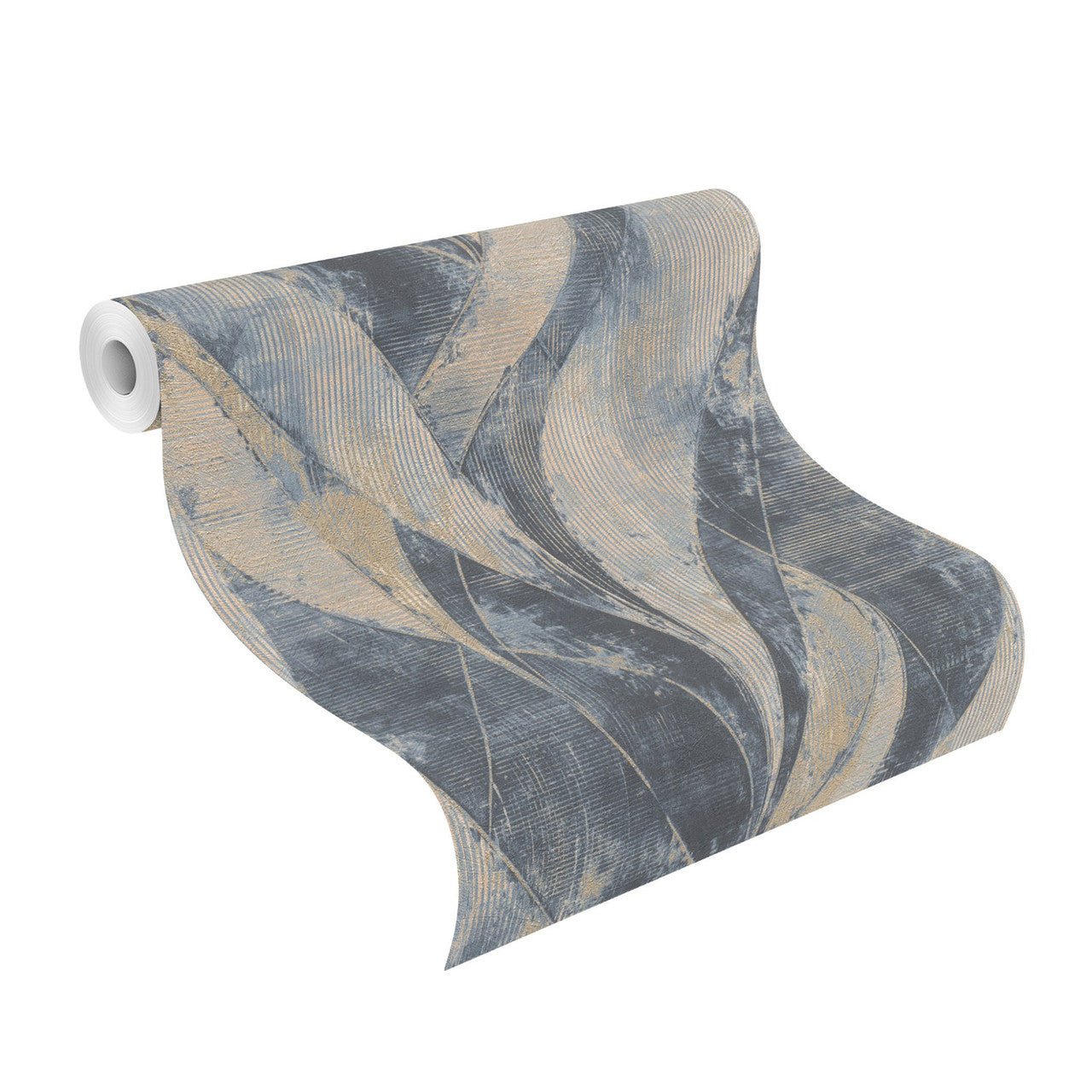 Emporium III Wallpaper - Blue/Gold - Rasch - 520064 - Premier Wallcovering