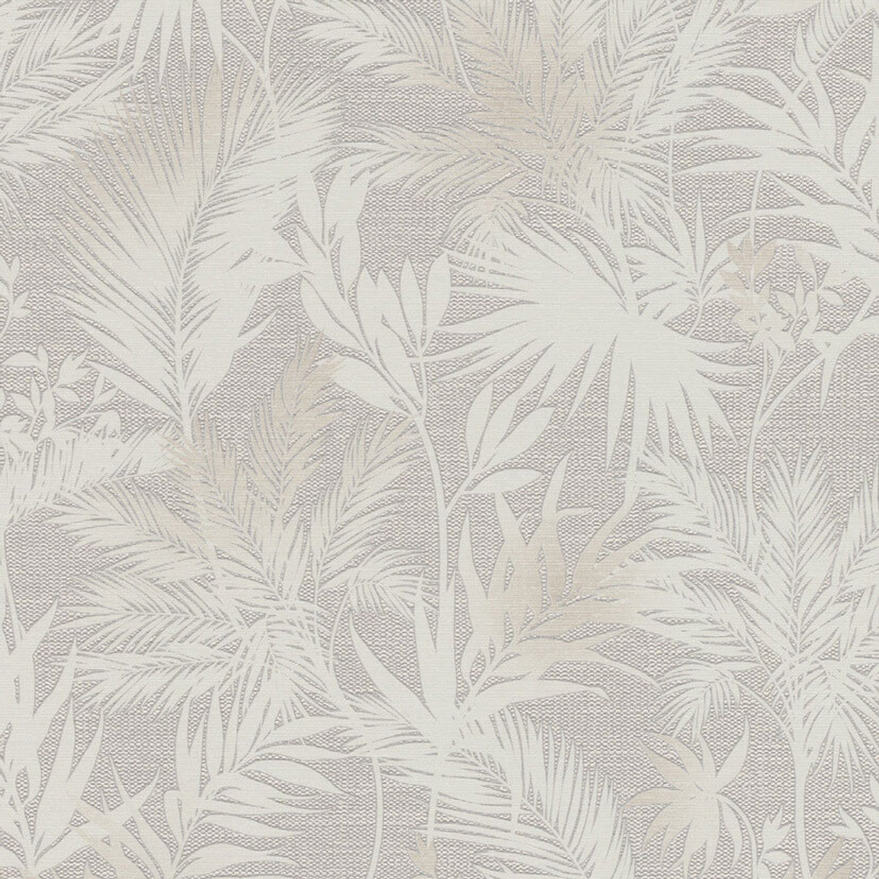 Emporium Jungle Wallpaper - Grey - Rasch - 704129 - Premier Wallcovering