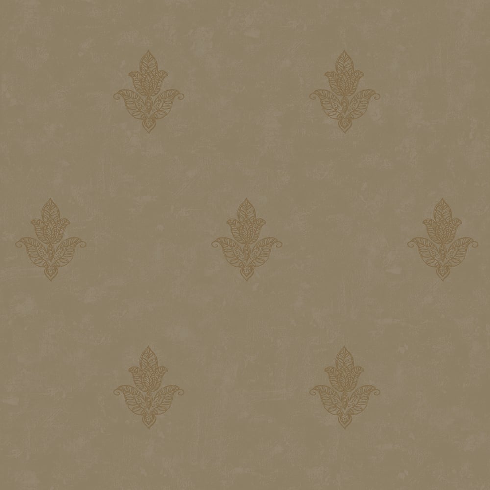 Emporium Mehndi Motif Wallpaper - Gold - Galerie - 7016 - Premier Wallcovering