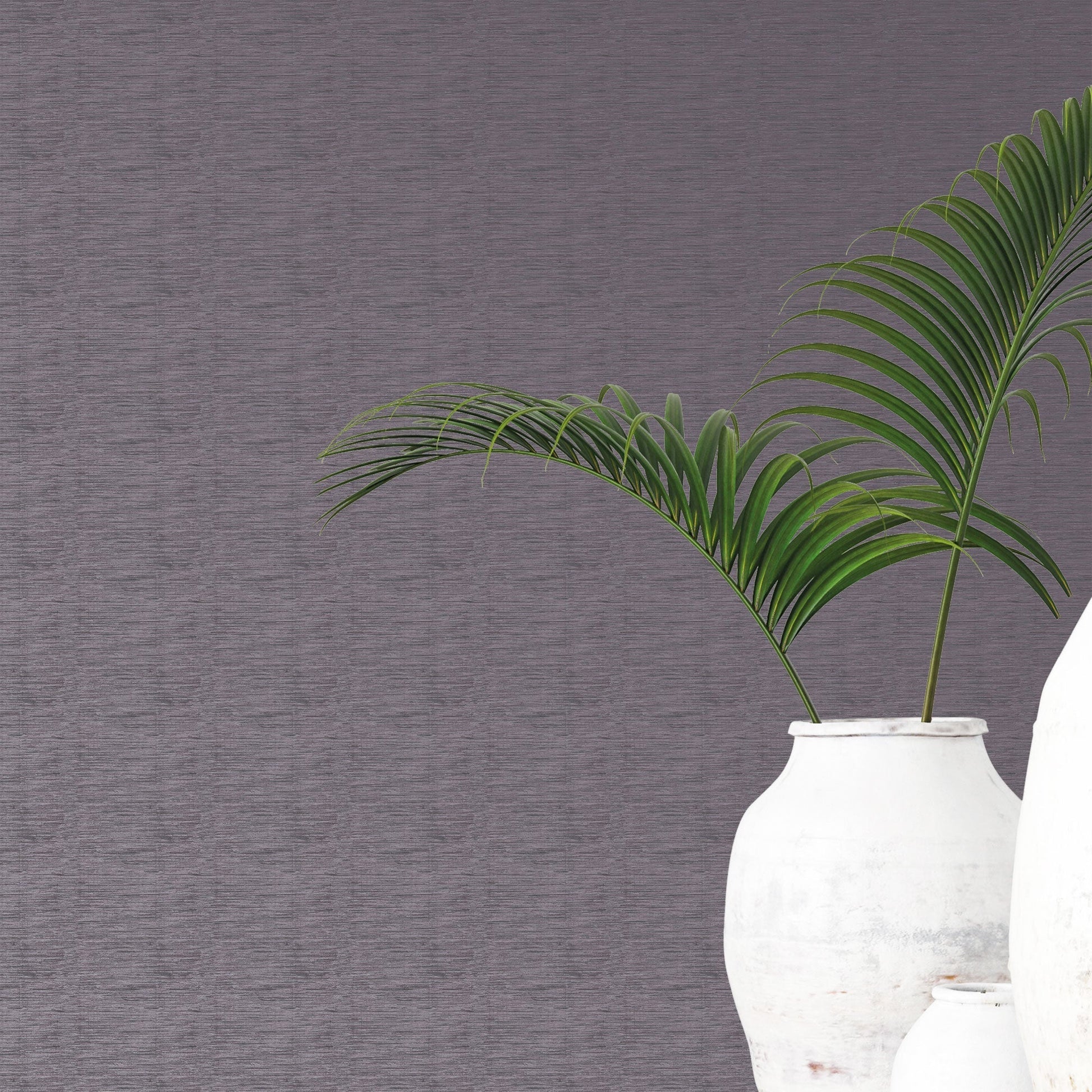 Emporium Metallic Plain Wallpaper - Purple / Silver - Galerie - DWP0230 - 04 - Premier Wallcovering