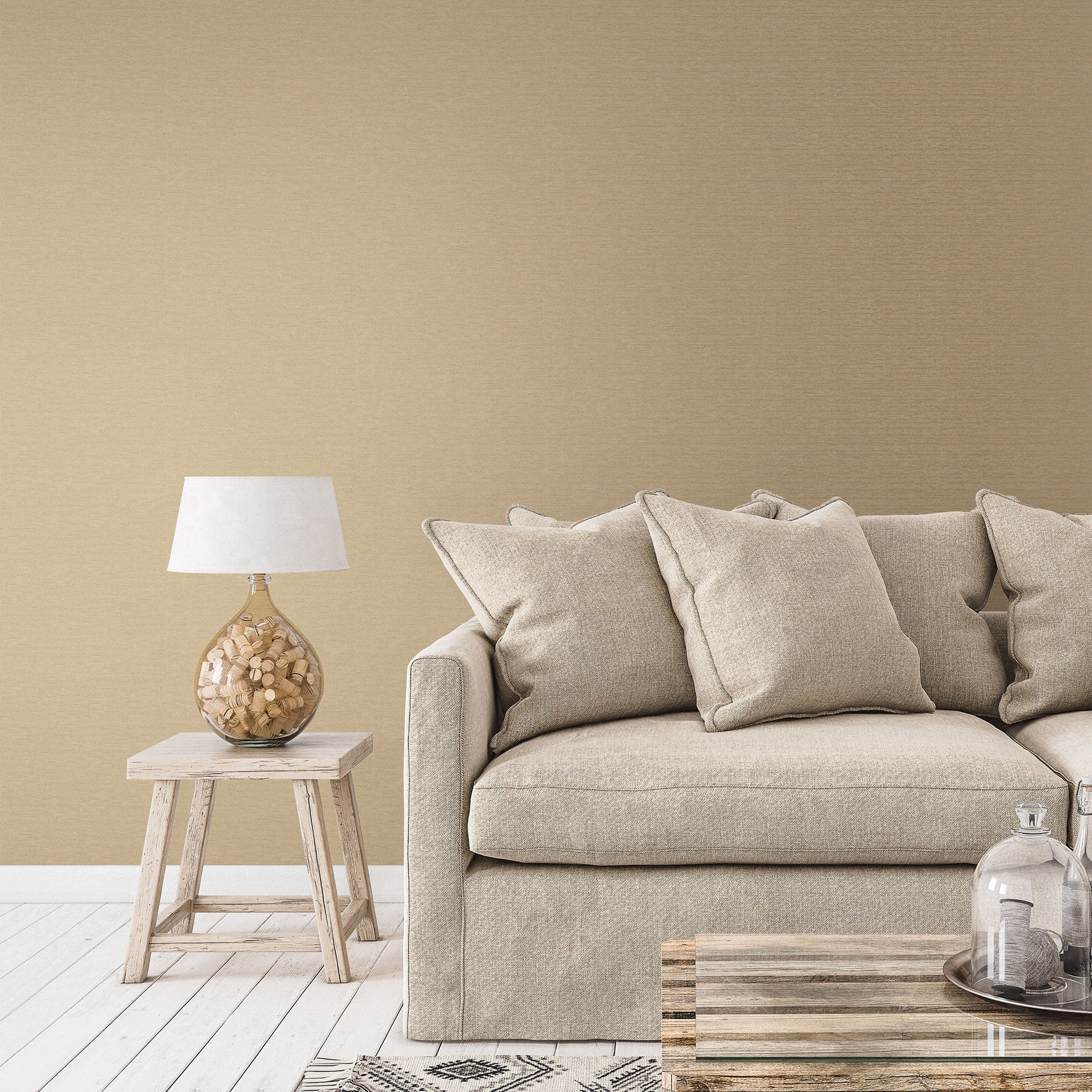 Emporium Mottled Metallic Plain Wallpaper - Deep Gold - Galerie - DWP0233 - 06 - Premier Wallcovering