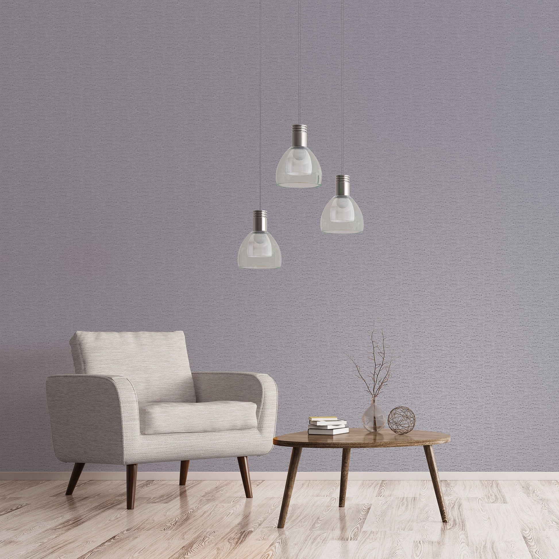Emporium Mottled Metallic Plain Wallpaper - Purple - Galerie - DWP0233 - 03 - Premier Wallcovering