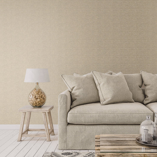 Emporium Mottled Metallic Plain Wallpaper - Gold - Galerie - DWP0233 - 01 - Premier Wallcovering
