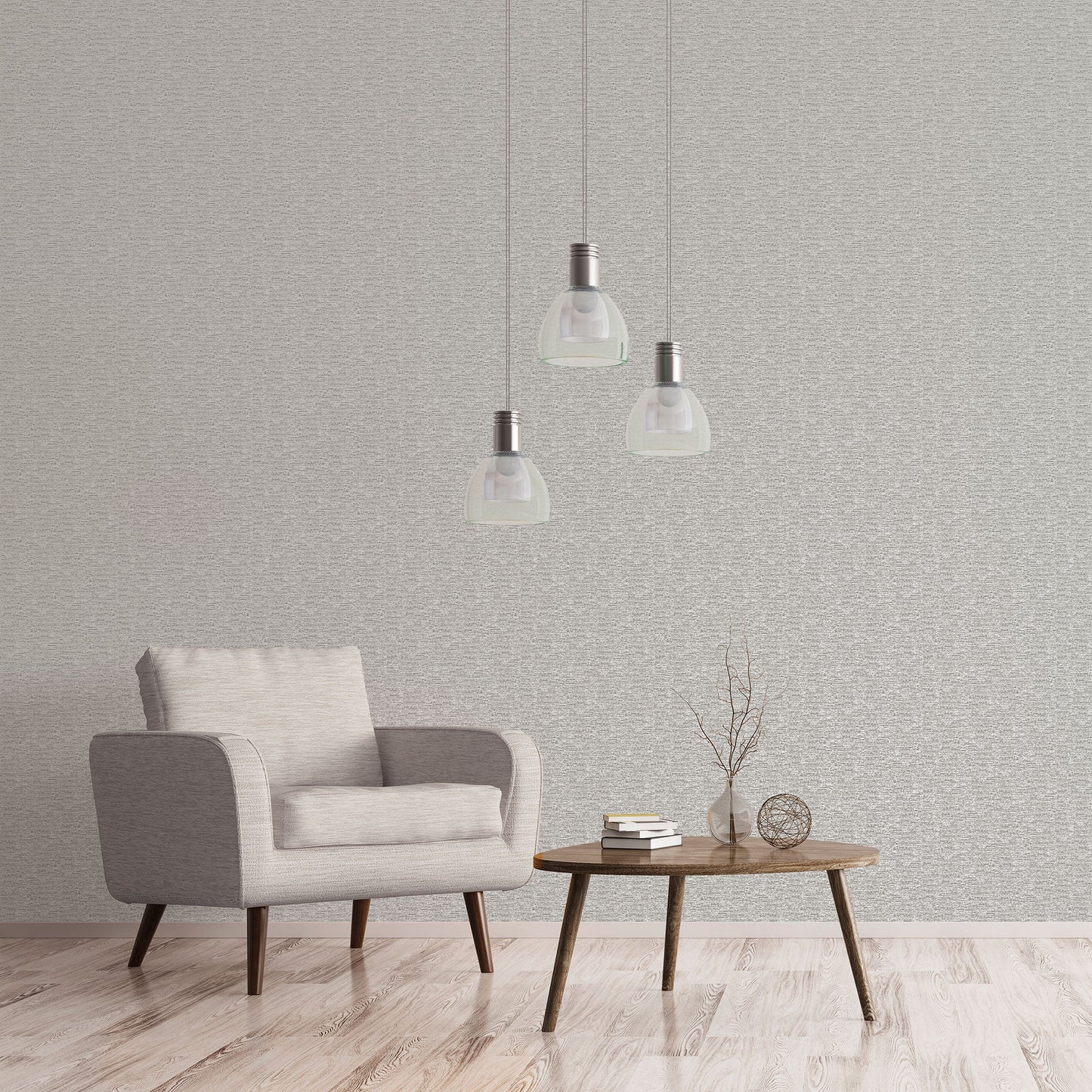 Emporium Mottled Metallic Plain Wallpaper - Grey / Silver - Galerie - DWP0233 - 02 - Premier Wallcovering