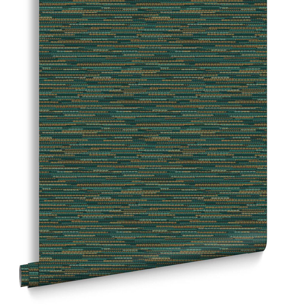 Empress Grasscloth Wallpaper - Teal - Graham & Brown - 120661 - Premier Wallcovering